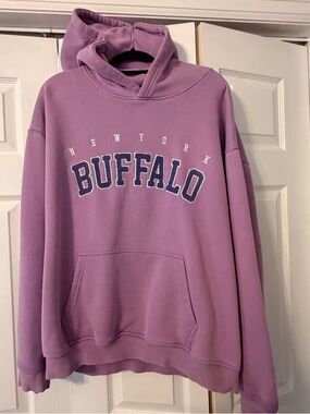 Leveled Up Buffalo Lavender Varsity Hoodie